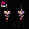 Hot Sale Cubic Zirconia Gold Plated Chandelier Earrings